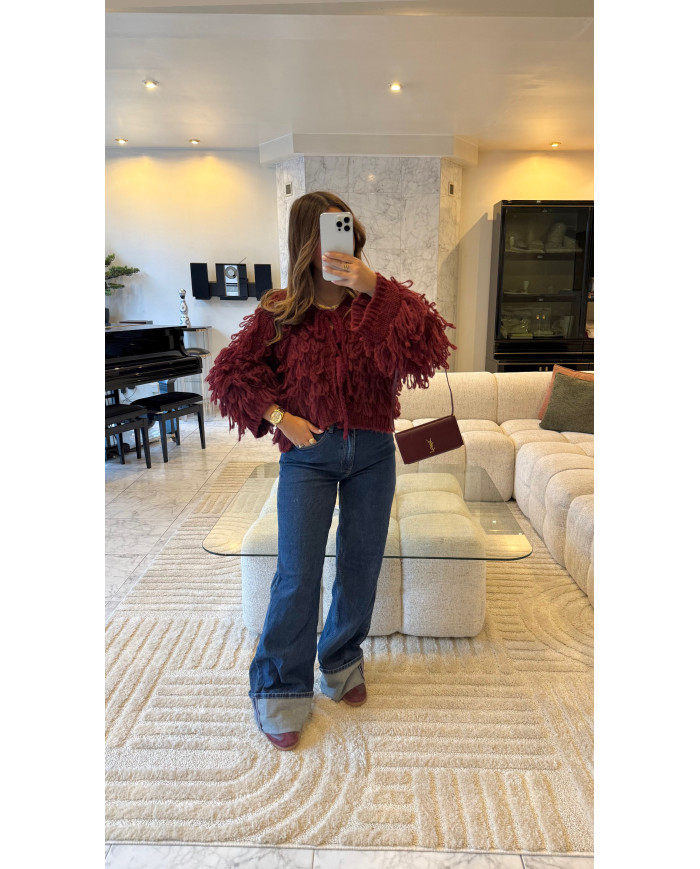 Pull 2noeud Froufrou Bordeaux