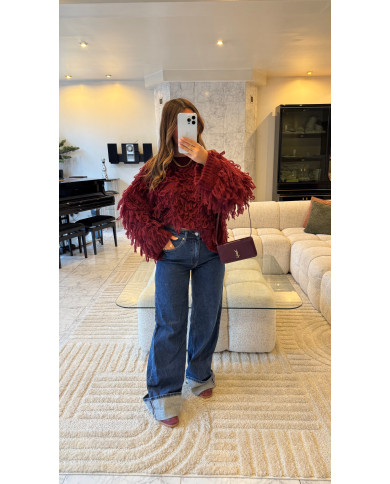 Pull 2noeud Froufrou Bordeaux