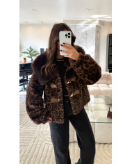 Fourrure léopard col Choco