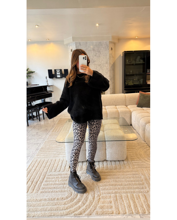Leggings léopard Gris