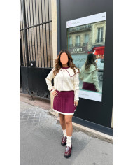Ensemble jupe Parisienne Bordeaux