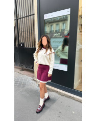 Ensemble jupe Parisienne Bordeaux