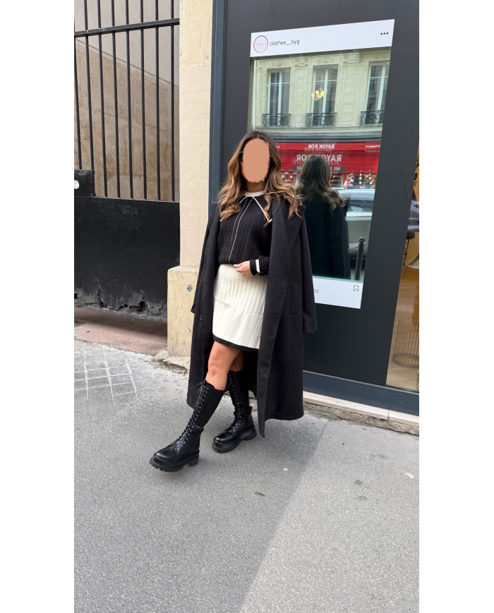 Cuissardes haute à lacets Noir