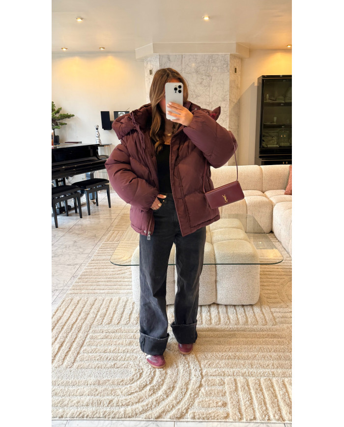 Doudoune Basic Moncle Bordeaux