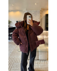 Doudoune Basic Moncle Bordeaux