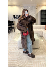 Fourrure Longue Vegan Choco