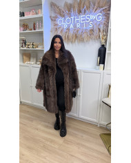 Fourrure Longue Vegan Beige