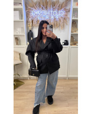 Blazer Nacima Oversize Ceinture Noir