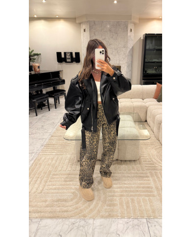 Veste Simili frankie Noir