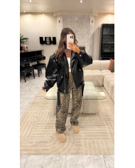 Veste Simili frankie Noir