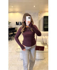 Pull Intégré mitaines beige