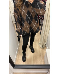 Pull Losange Choco & Jaune