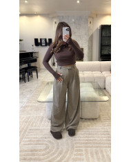 Ensemble costume Koopl Taupe détails Choco