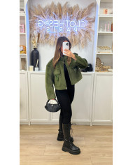 Veste GIV fourrure Kaki