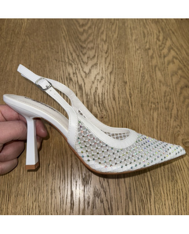 Talon Strass inspi Z blanc