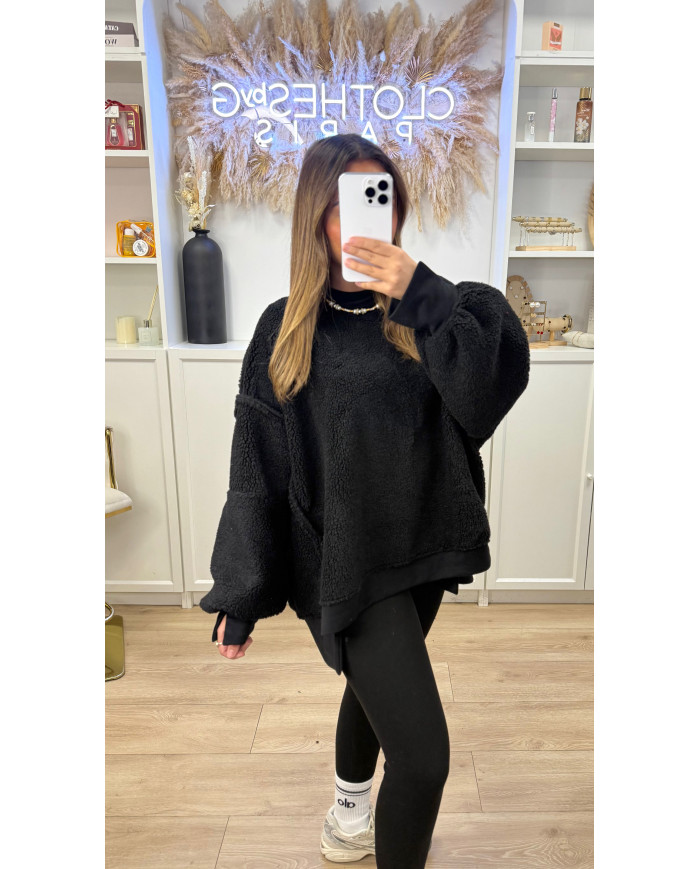 Pull Oversize Pilou noir
