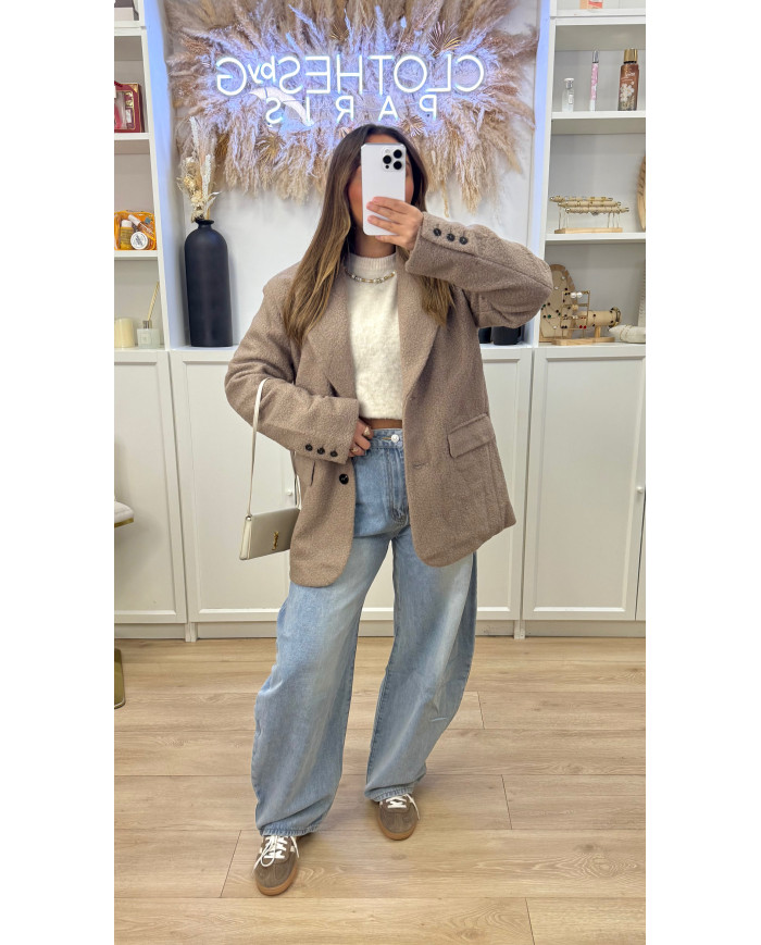 Blazer Frankie Bouclette Taupe