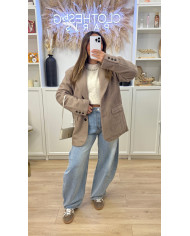 Blazer Frankie Bouclette Taupe