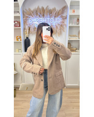 Blazer Frankie Bouclette Taupe