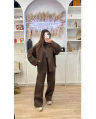 Veste Zip Poup Choco