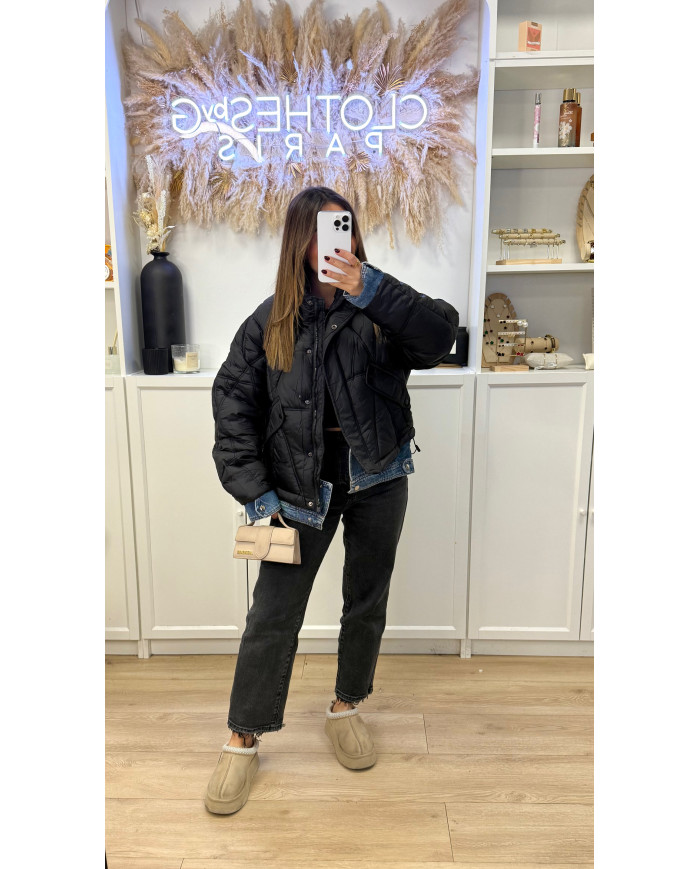 Doudoune Bimatiere Noir & Jean