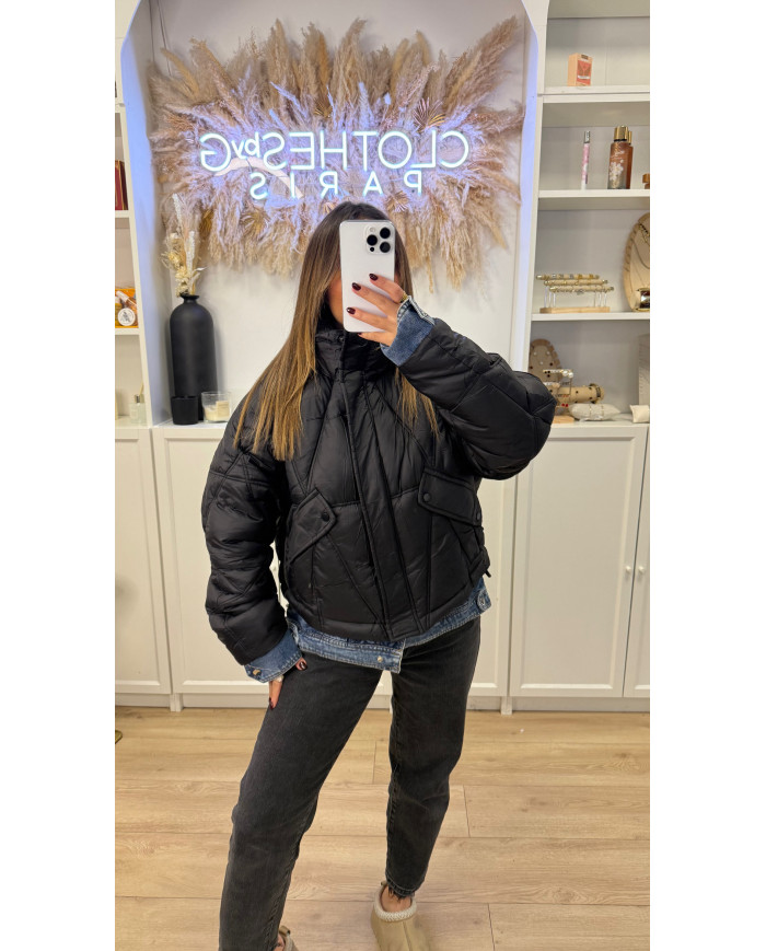 Doudoune Bimatiere Noir & Jean