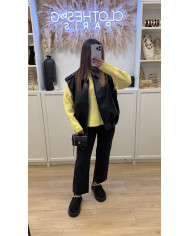 Pull Losange Jaune