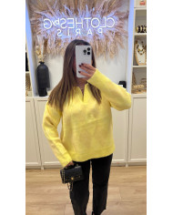Pull Losange Jaune