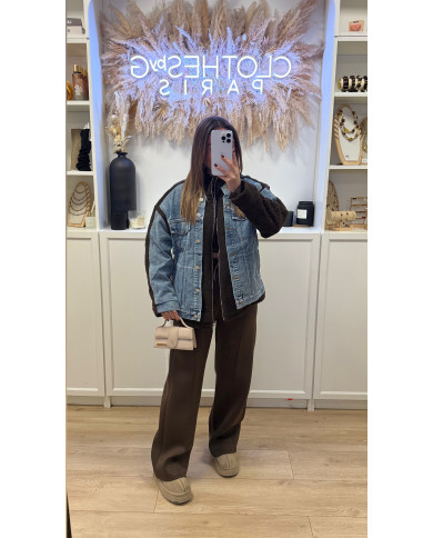 Veste en Jean Polaire Choco