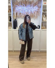 Veste Gilet fourrure Noir