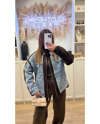 Veste en Jean Polaire Choco
