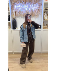 Veste en Jean Polaire Choco