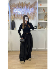 Pantalon ballon velours Taupe