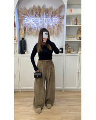 Cardigan Loose 2pièces Camel