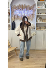 Cardigan Loose 2pièces Bordeaux