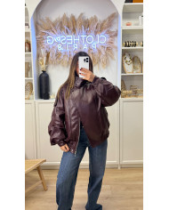 Pull en maille V Beige avec écharpe