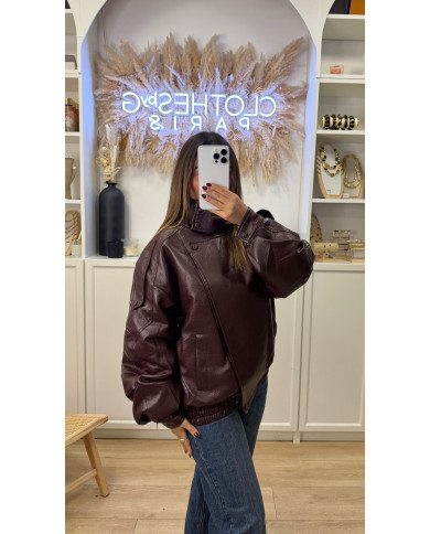 Veste Simili Dupe ZA Bordeaux