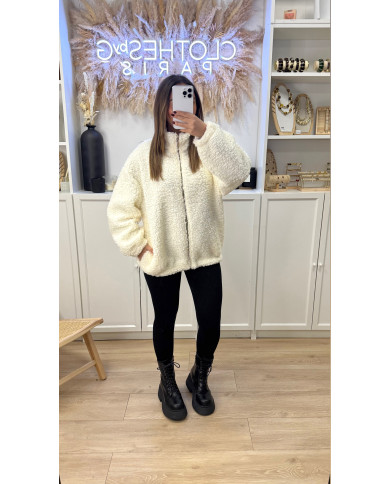 Bombers Oversize Pilou Écru