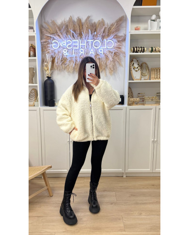 Bombers Oversize Pilou Écru