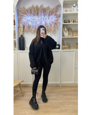 Jean évasé retroussé bleu