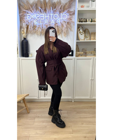 Blazer Oversive Nacima bordeaux