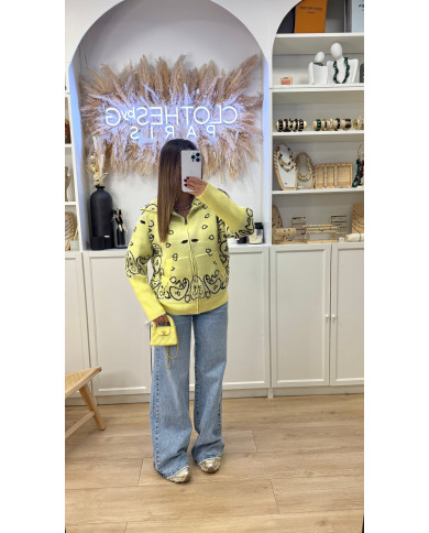 Gilet KUJT Cachemire Jaune