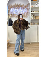 Veste Fourrure Esme Camel