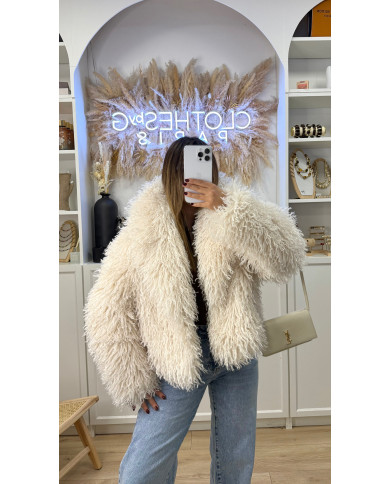 Fourrure Pilou Écru