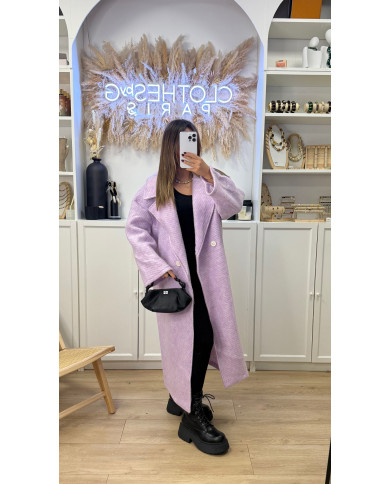 Manteau Long Julia violet