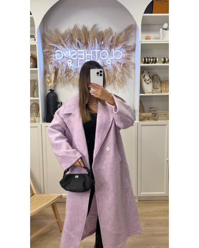 Manteau Long Julia violet