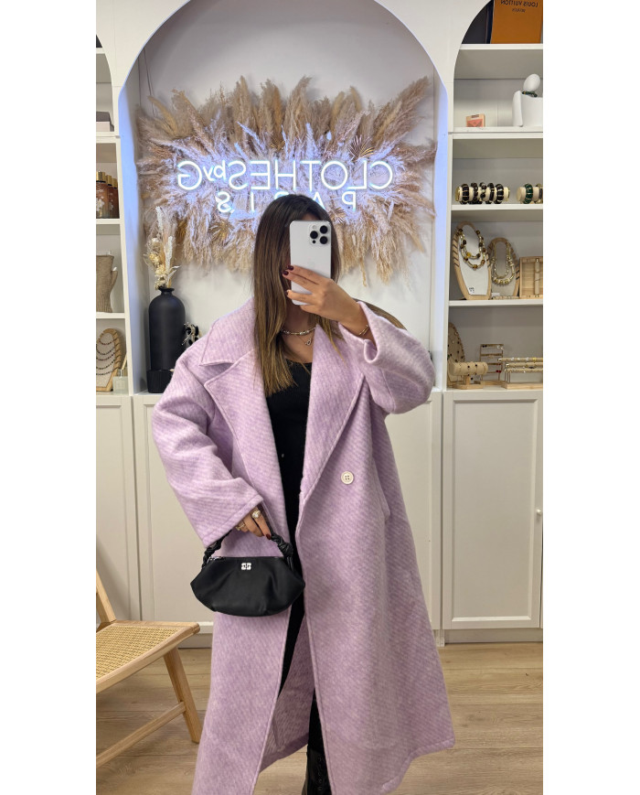 Manteau Long Julia violet