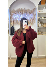 Gilet Loose Claudine Bordeaux