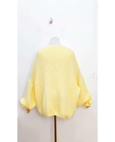 Gilet loose Claudine Jaune