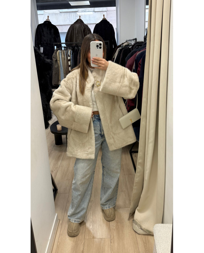 Fourrure Shanon Bijoux Écru